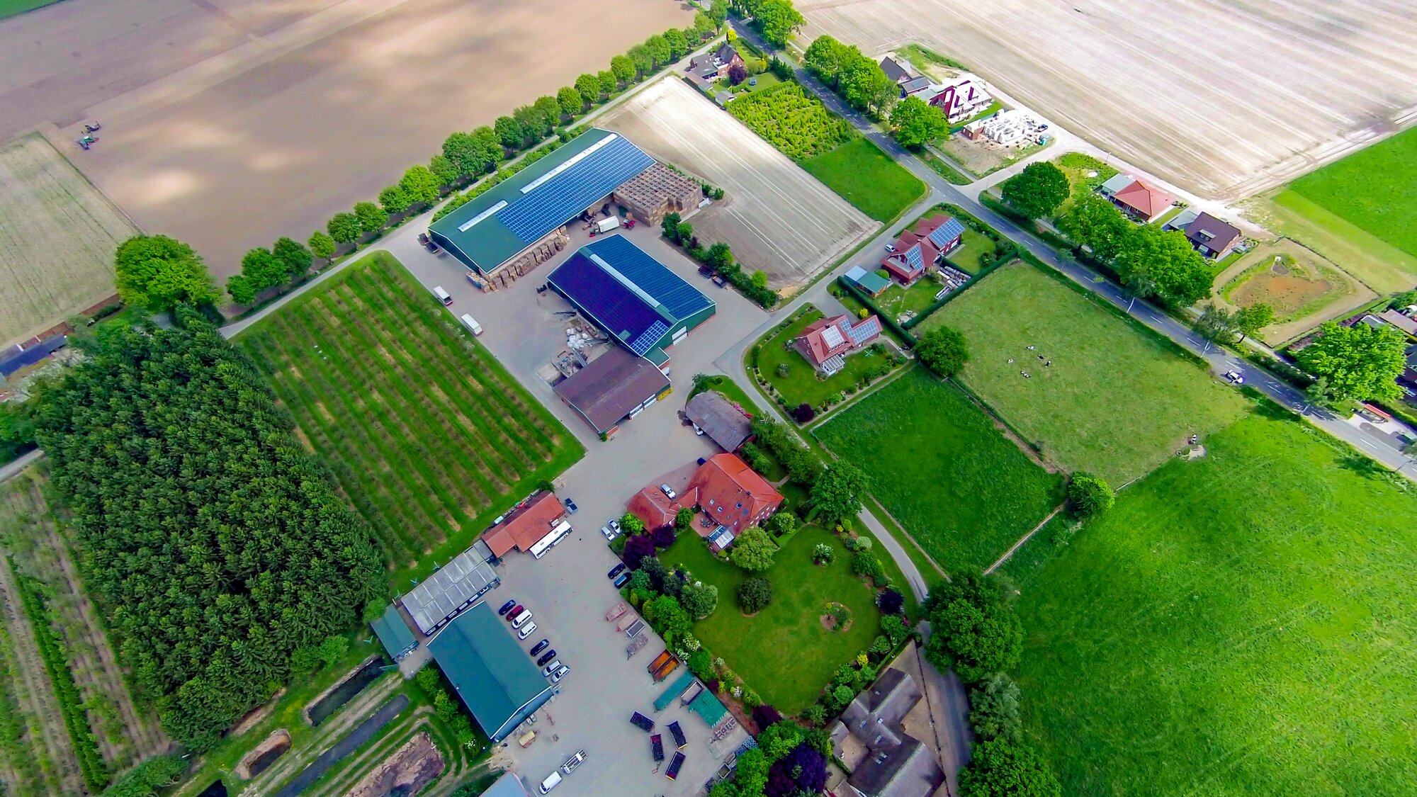 Vedere aeriană a fermei Bührmann